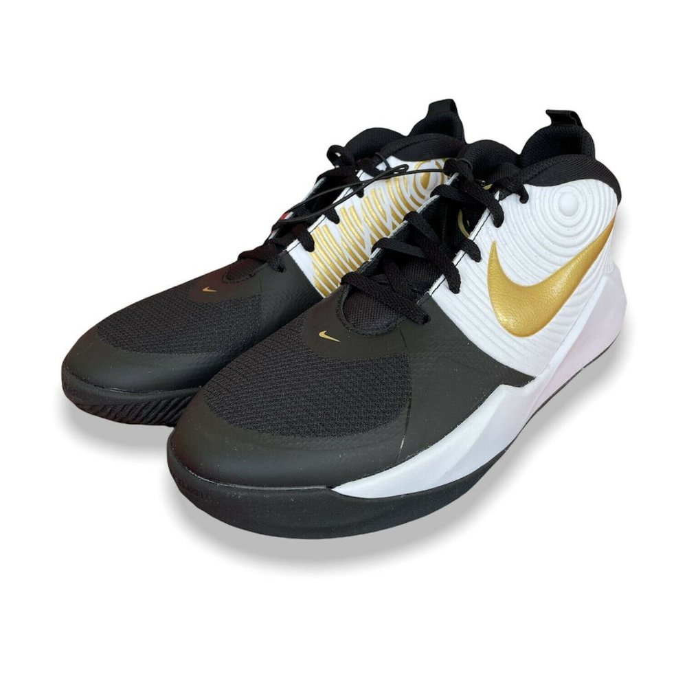 Nike Boys Multicolor AQ4224-004 Team Hustle D 9 Basketball Shoes Size US 5.5
